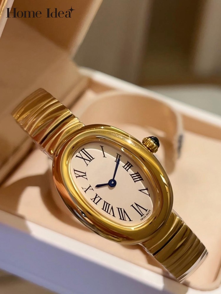 Home Office Design Ideas - Women Oval Quartz Watch Designer Fashion