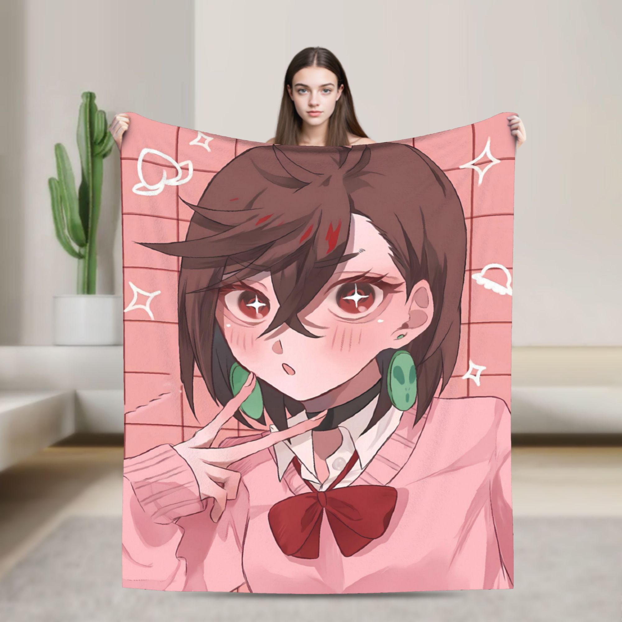 Home Office Trend - Dandadan Manga Anime Flannel Blanket Soft