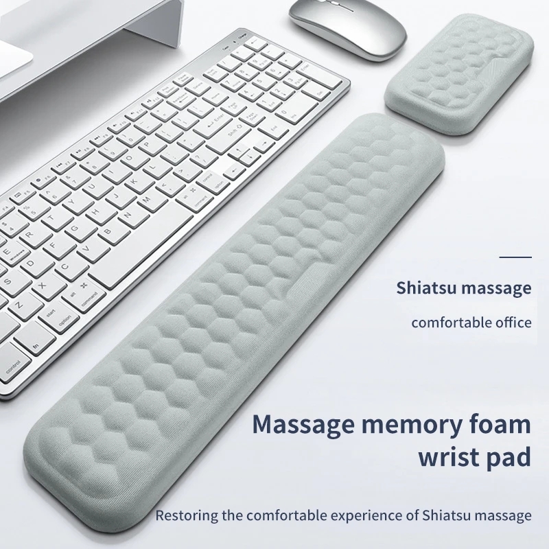 Wrist Rest Pad - Ergonomic Memory Foam Gaming Desk Keyboard