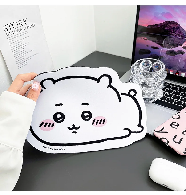 Chiikawa Cartoon Jiyi Usagi Ha - Desk Mat Leather review and price