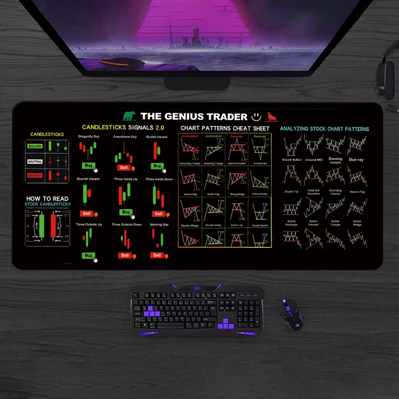 EXCO Stock Market Trader Leath - Desk Mat Leather review and price