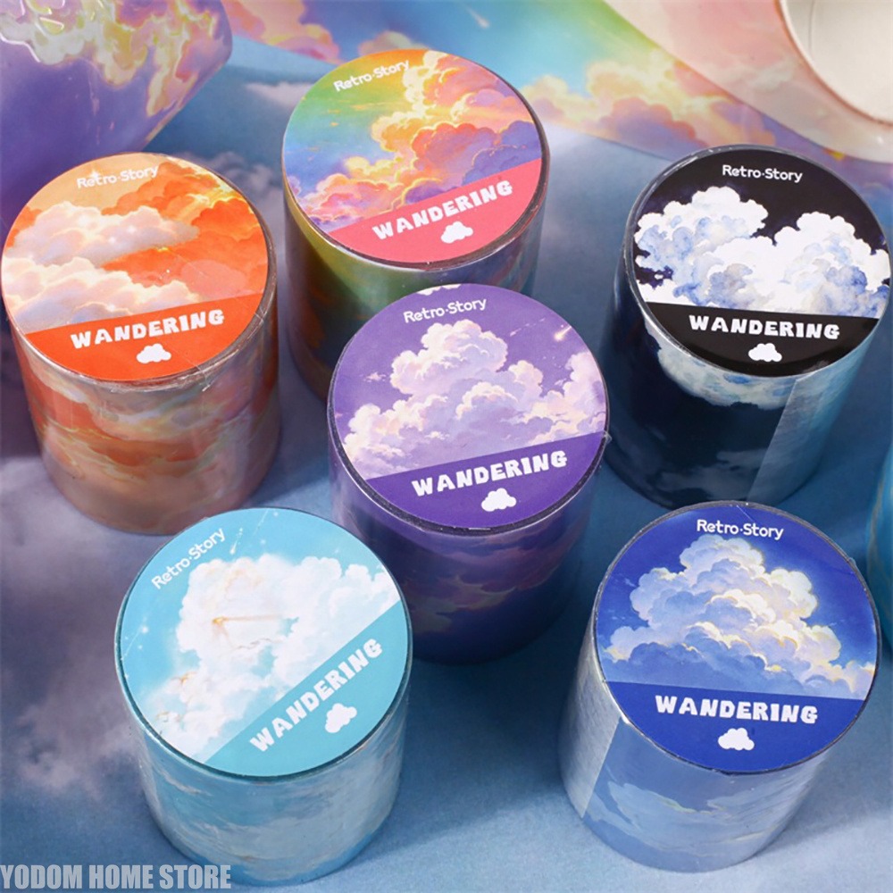 50mm X 2m PET Sky Clouds Tape  - Home Office 2M X 2M review and price