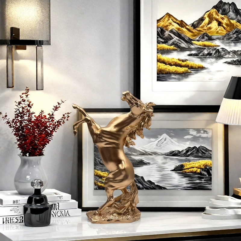 Light luxury resin ornament me - Home Office Means review and price