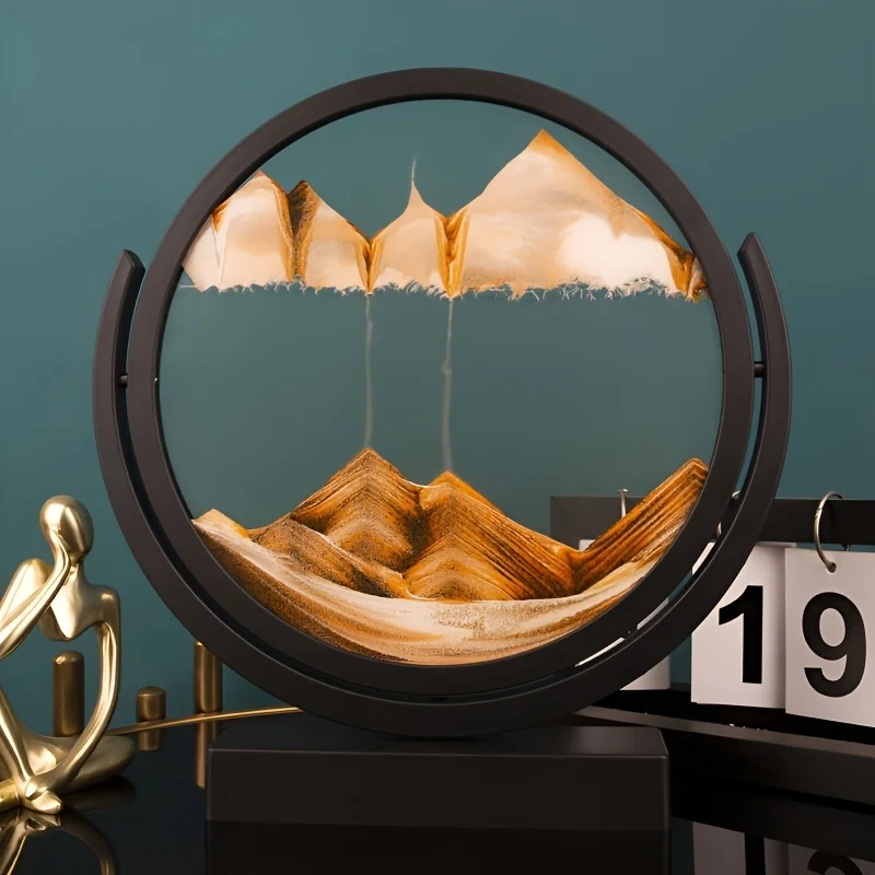 1pc 8-Inch 3D Glass Sand Timer - Home Office Design Ideas review and price