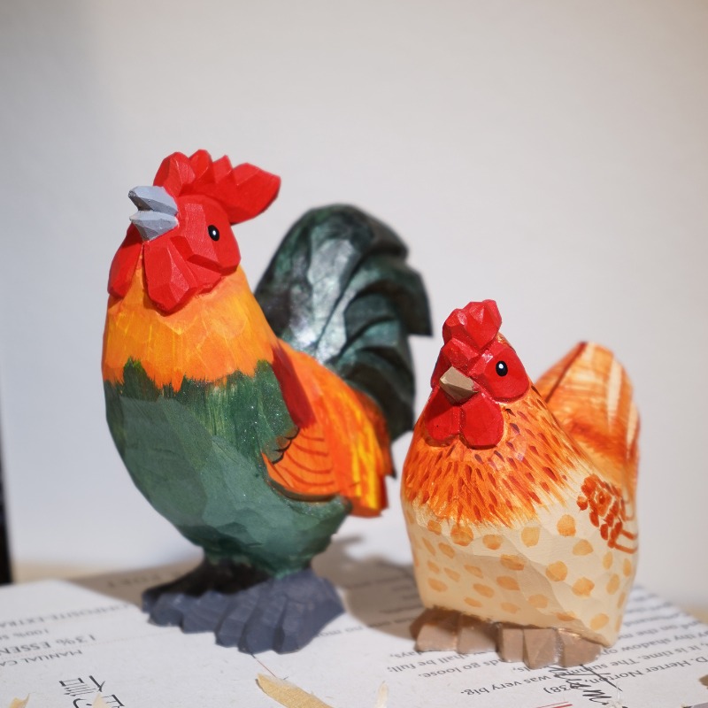 Farmyard Rooster and Hen Handm - Home Office Freelancer review and price