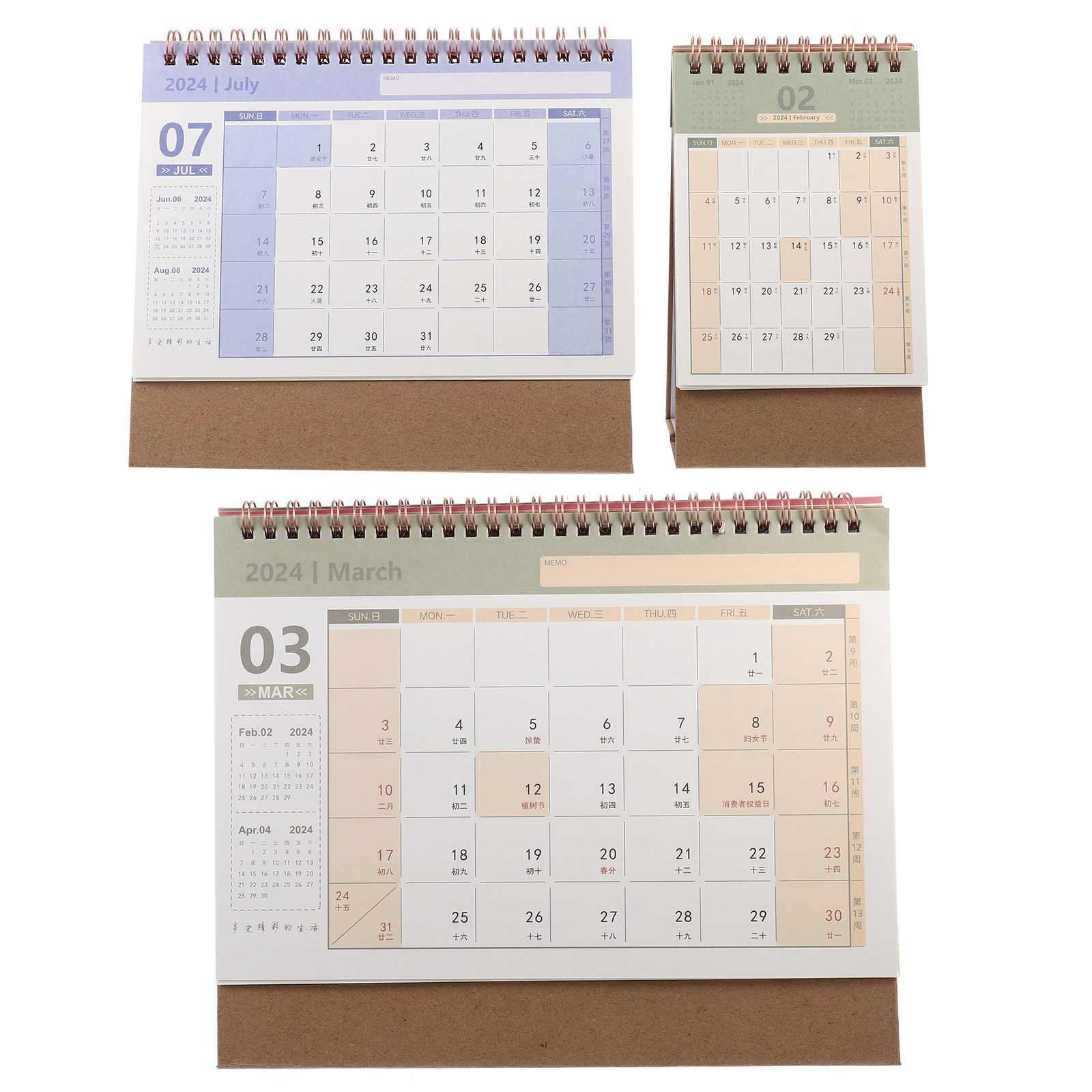 3Pcs Exquisite Paper Desk Cale - Home Office Design Ideas review and price