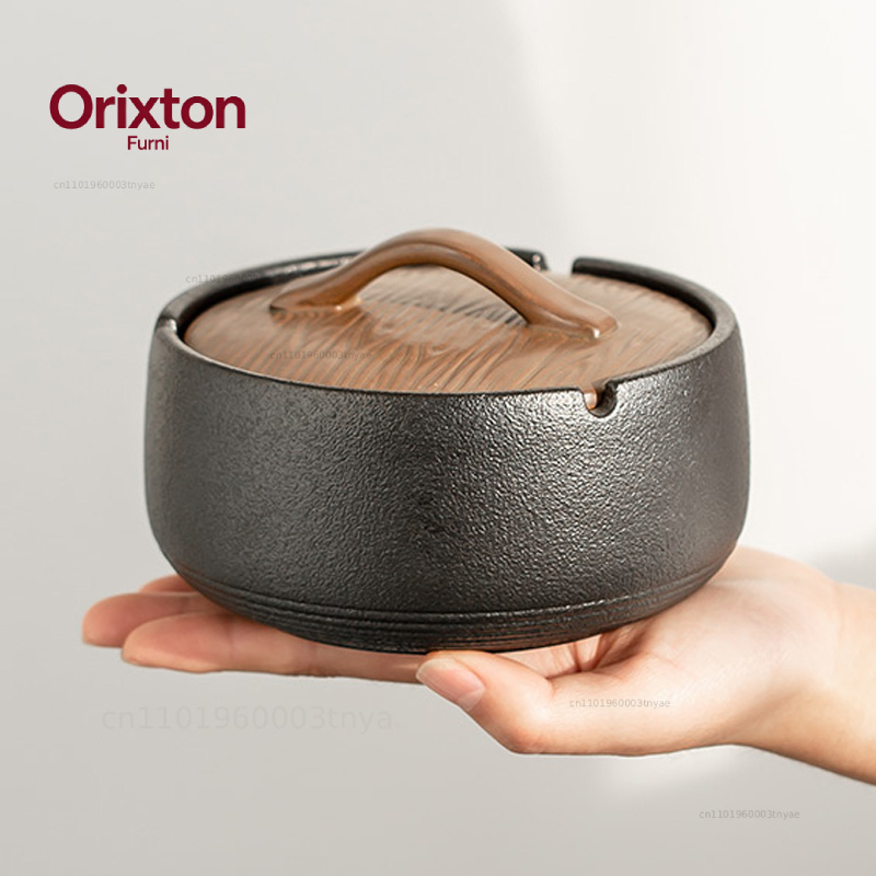Simple Ceramic Ashtray with Li - Home Office Trend review and price