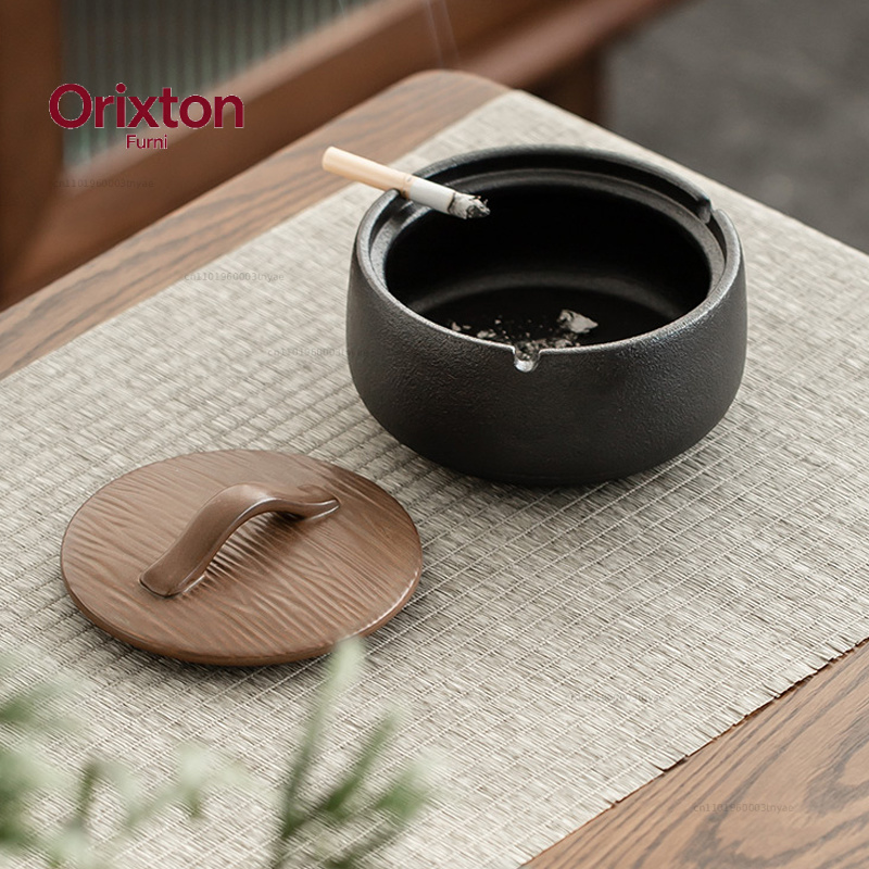 Simple Ceramic Ashtray with Li - Home Office Trend review and price