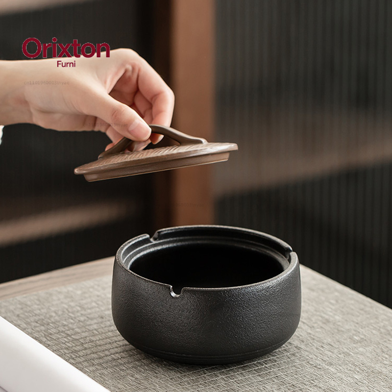 Simple Ceramic Ashtray with Li - Home Office Trend review and price