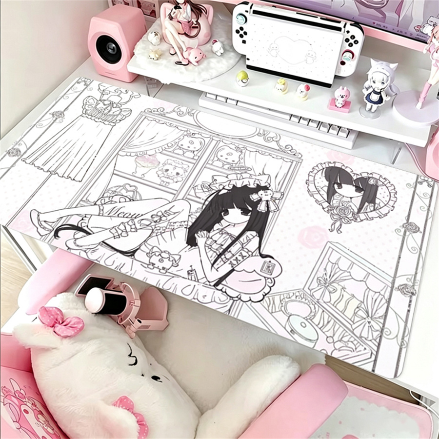 Anime Aesthetics Leather Mouse - Desk Mat Leather review and price