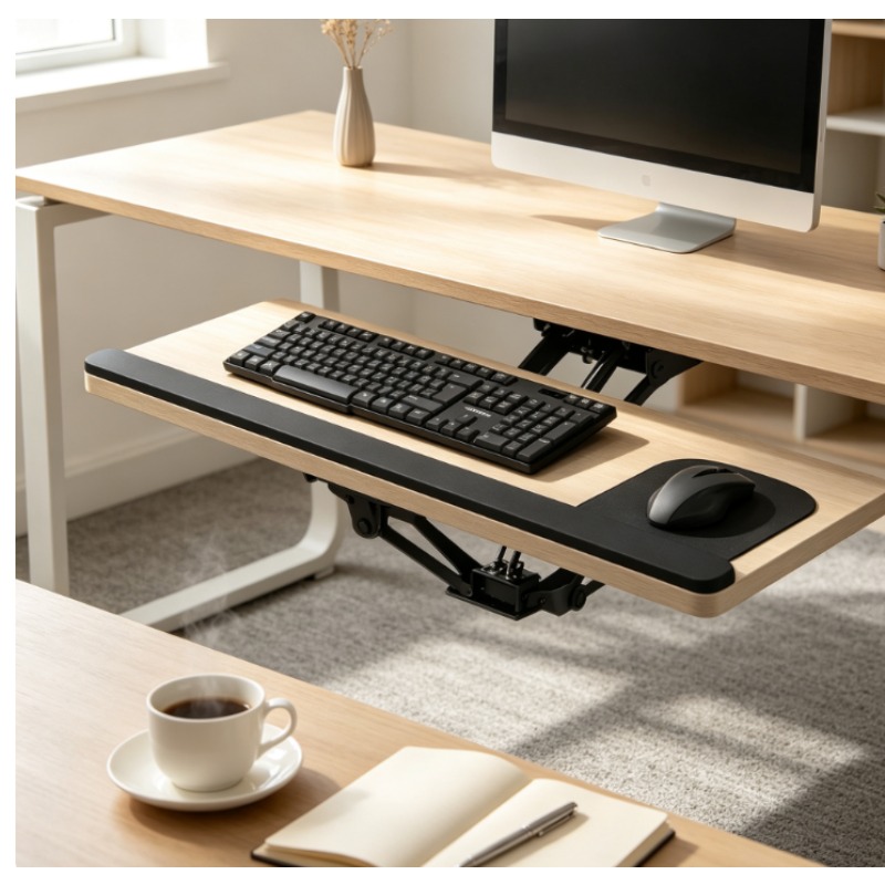 Keyboard Tray Under Desk Slidi - Wrist Rest Pad review and price