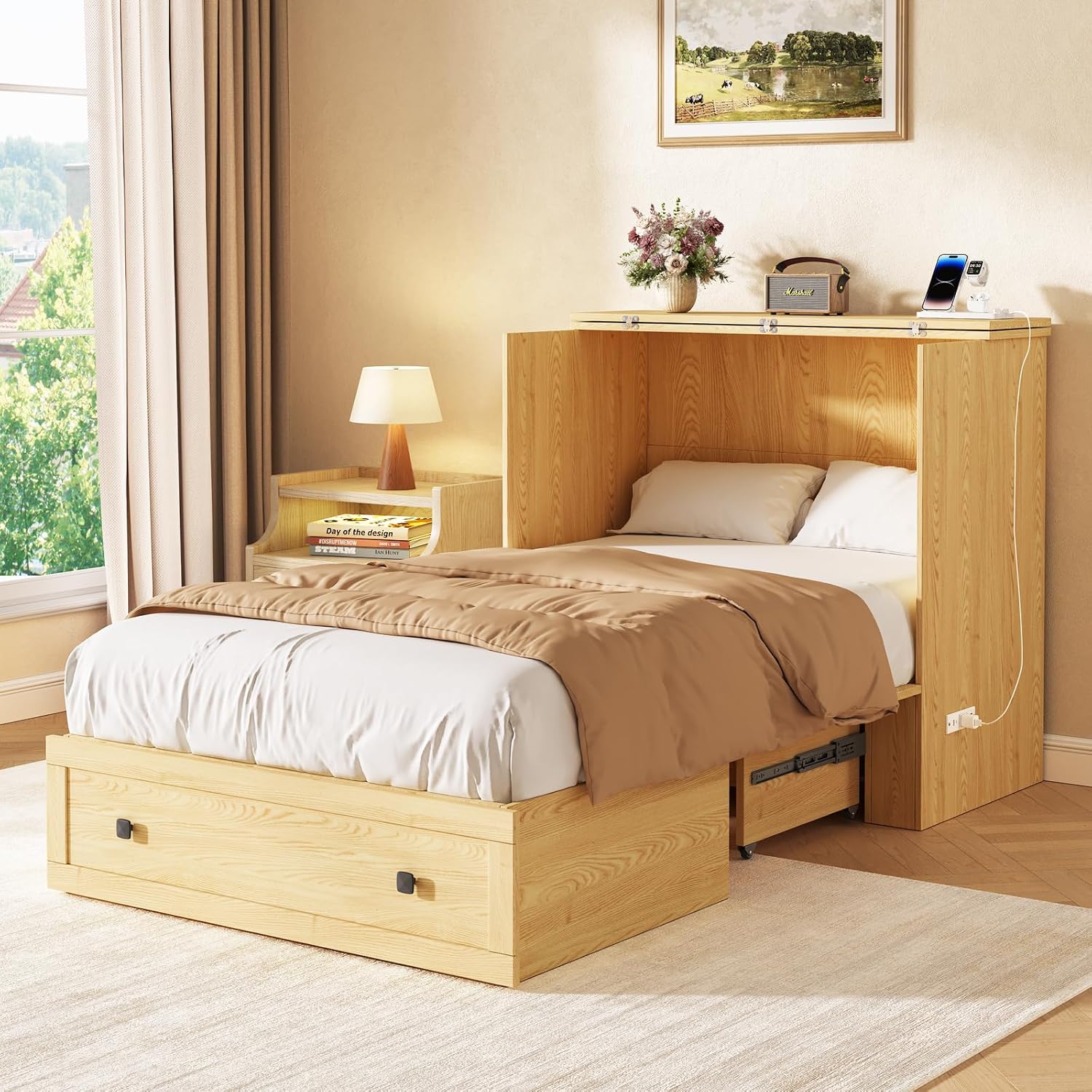 Space Saving Murphy Bed Chest  - Home Office Guest Room review and price