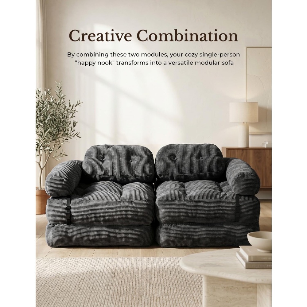 L-shaped Sofa Bed with Back Su - Home Office Guest Room review and price