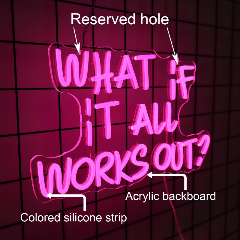 What If It All Works Out Neon  - Home Office What Is It review and price