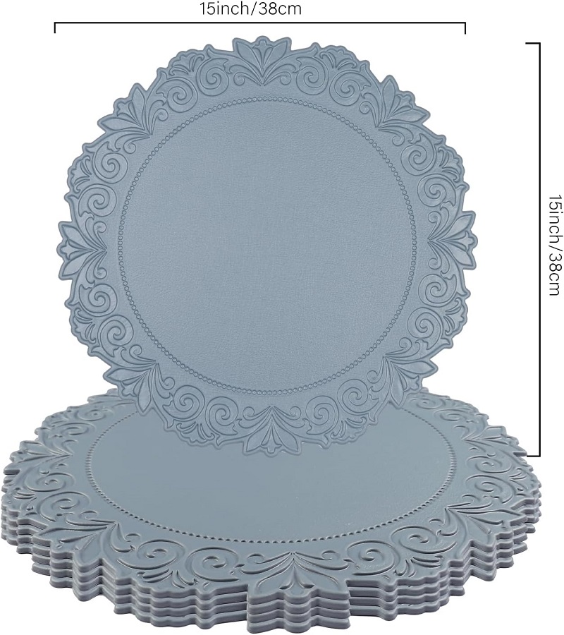 1/6/10PCS Round Kitchen Table  - Desk Mat Leather review and price