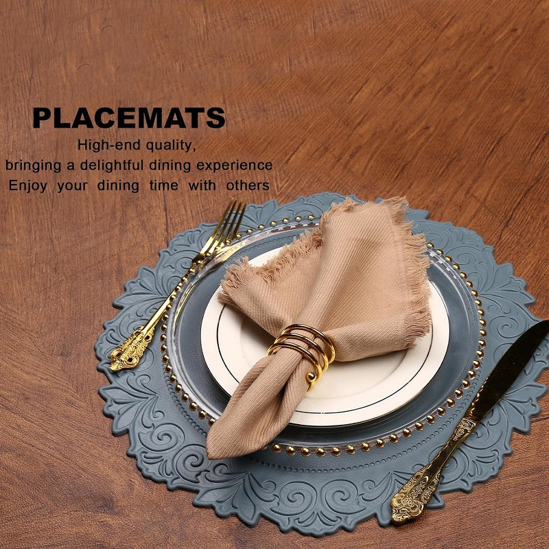 1/6/10PCS Round Kitchen Table  - Desk Mat Leather review and price