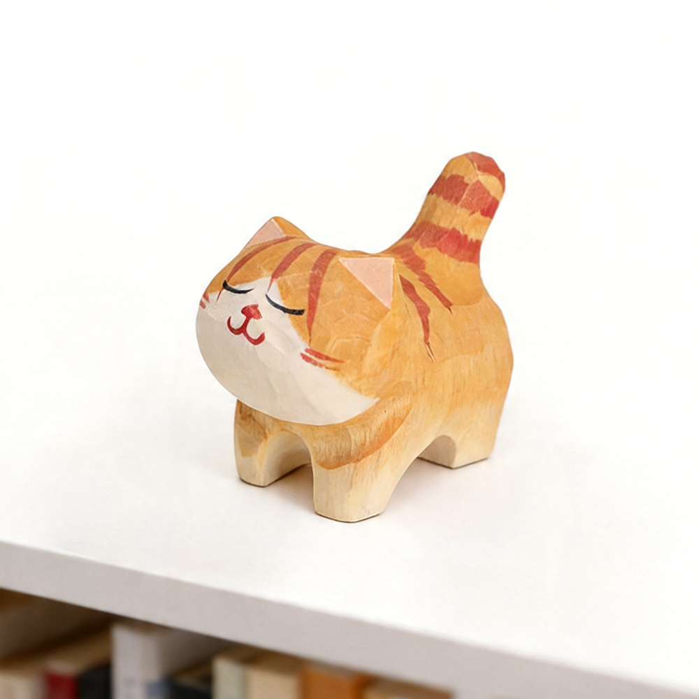 Cute Golden Gradient Cat Figur - Home Office Freelancer review and price