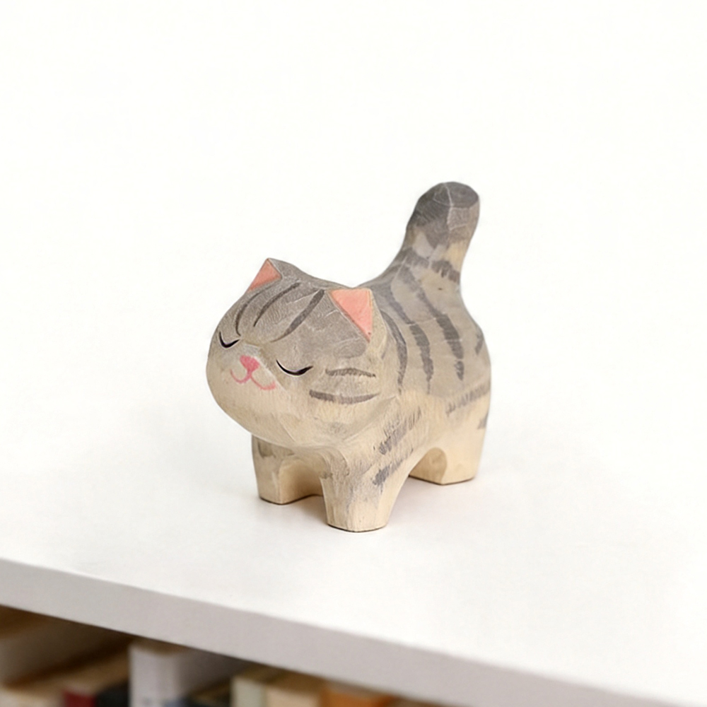 Cute Golden Gradient Cat Figur - Home Office Freelancer review and price