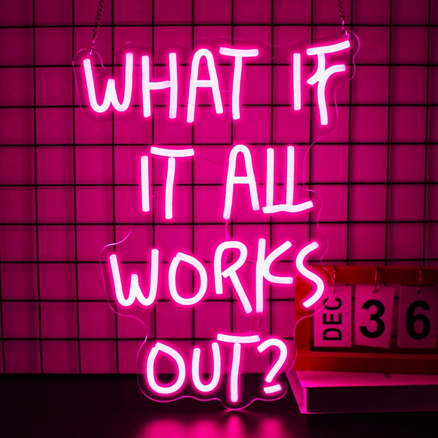 What If It All Works Out? Neon - Home Office What Is It review and price