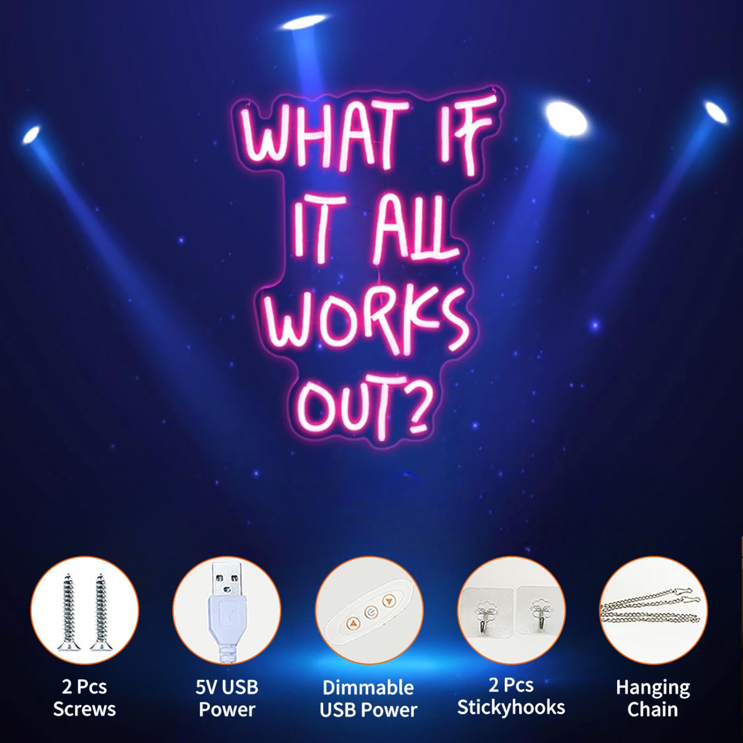 What If It All Works Out? Neon - Home Office What Is It review and price