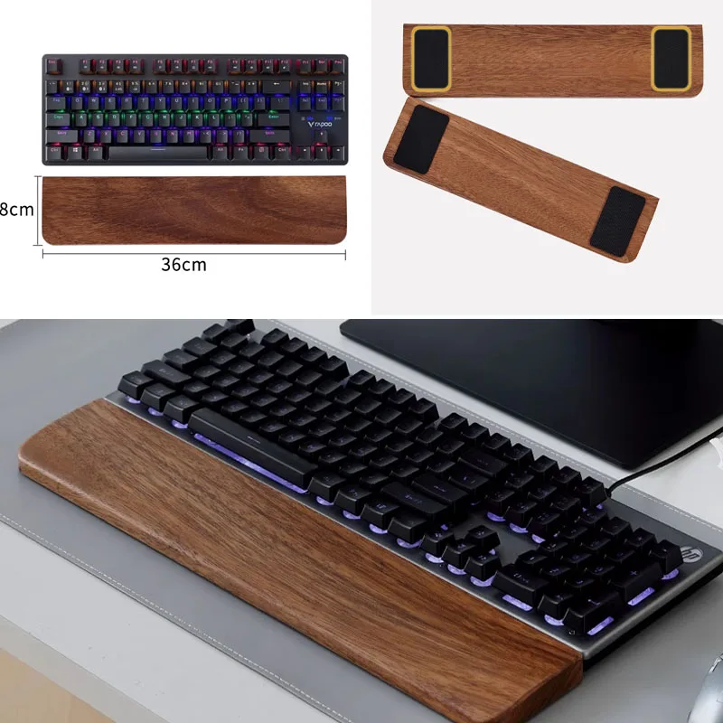 Solid Wood Keyboard Palm Rest  - Wrist Rest Pad review and price
