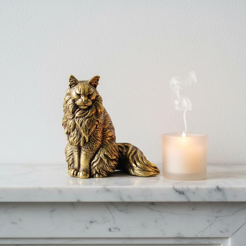 Maine Coon Miniature Figurine  - Home Office Freelancer review and price