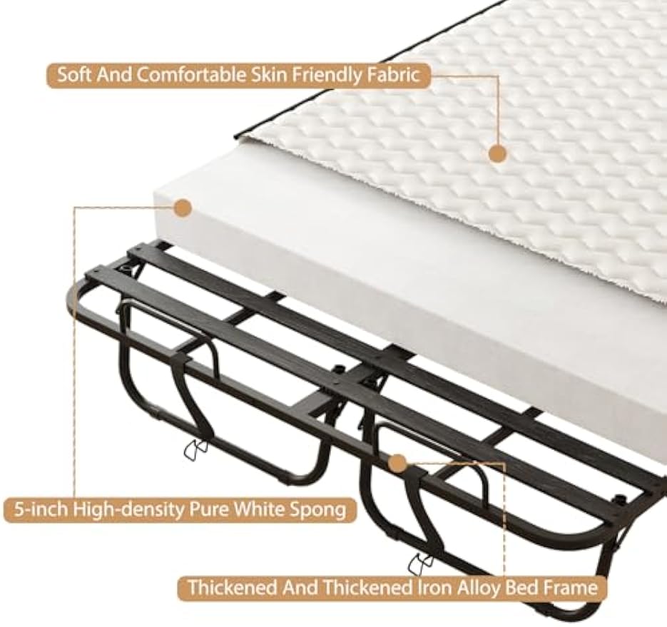 Folding Bed With Memory Foam M - Home Office Guest Room review and price