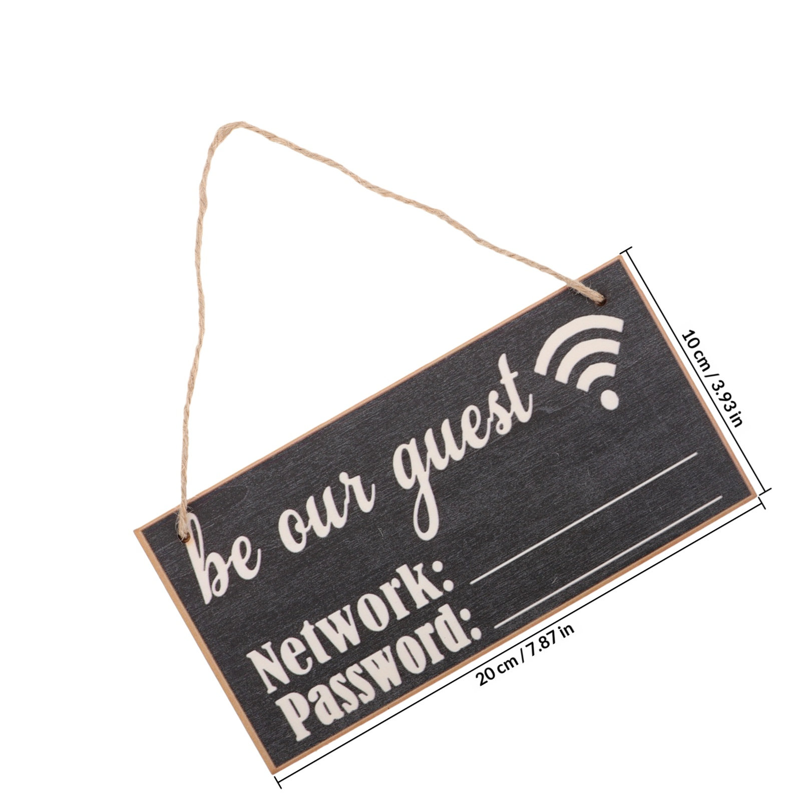 2Pcs Wooden WiFi Password Sign - Home Office Guest Room review and price