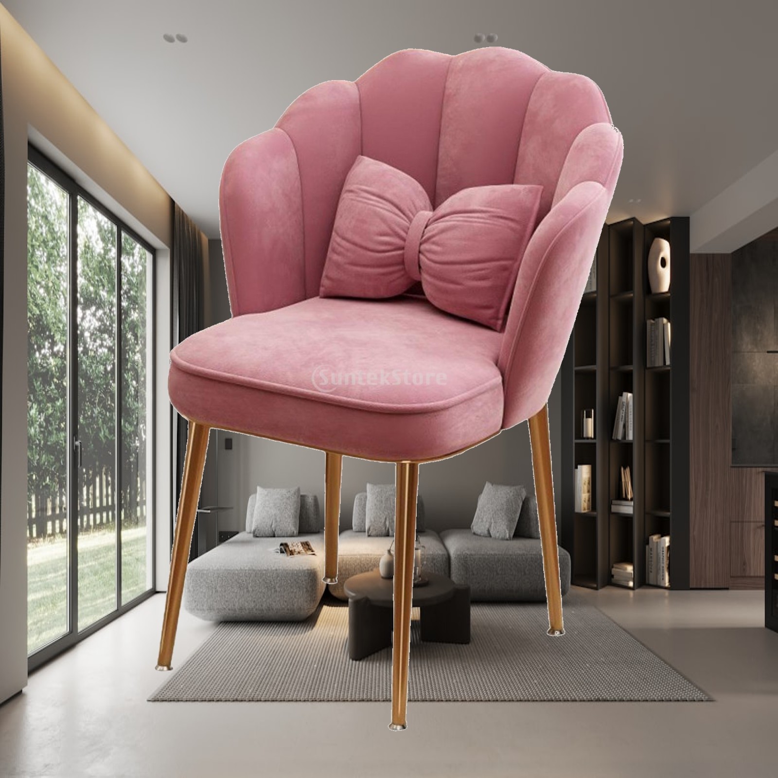 Contemporary Makeup Chair with - Home Office Guest Room review and price