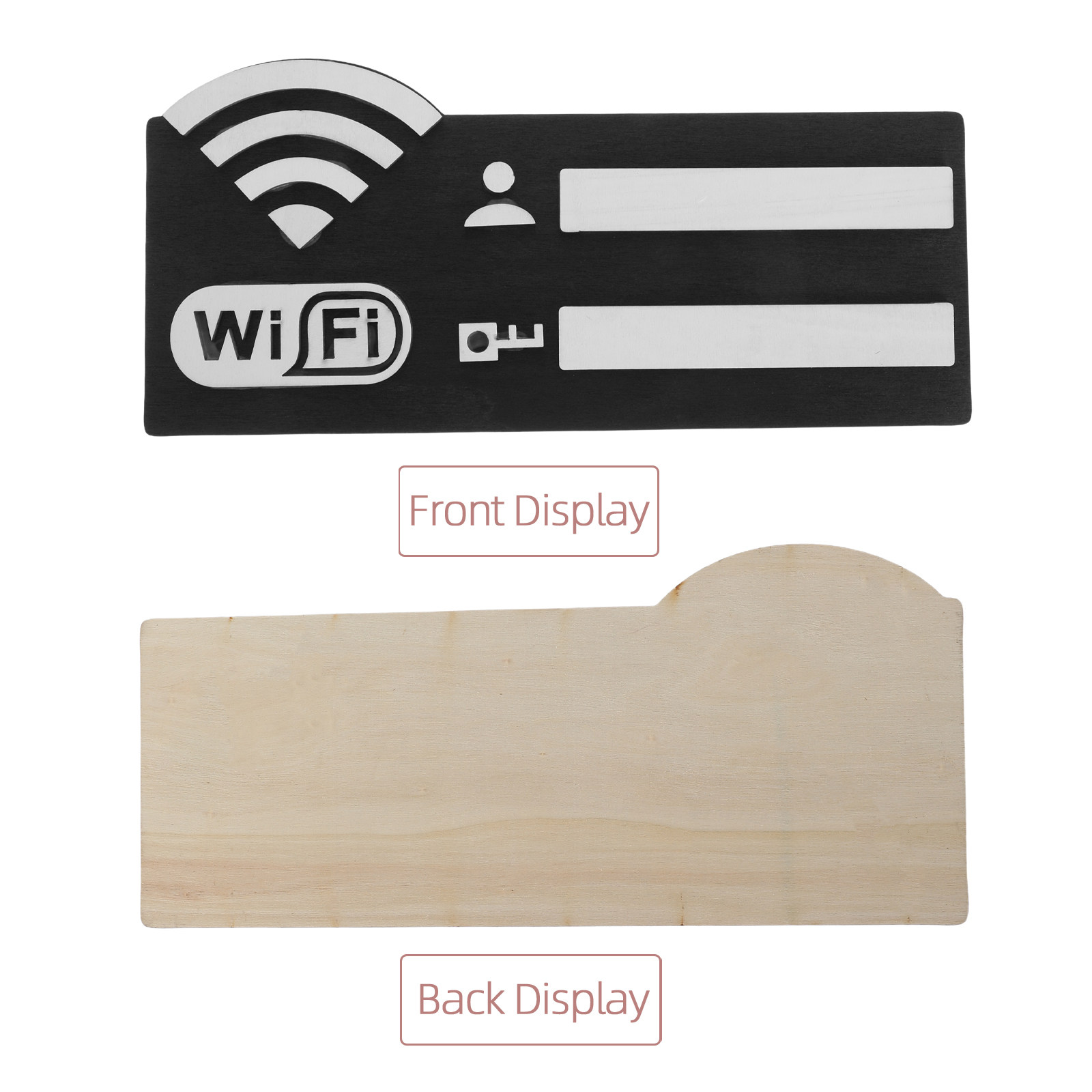 2Pcs Wooden WiFi Password Sign - Home Office Guest Room review and price
