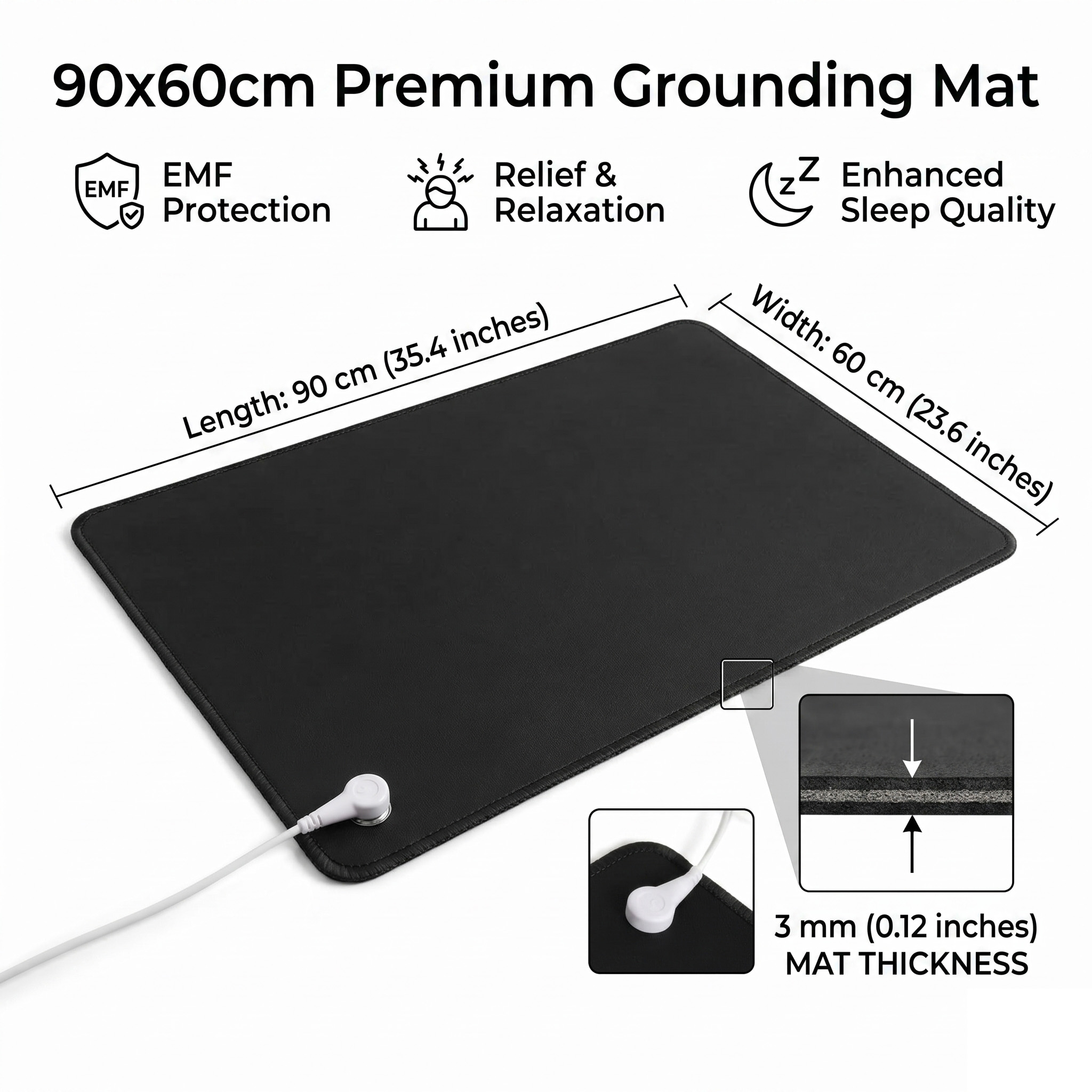 3mm PU Leather Grounding Mat E - Desk Mat Leather review and price