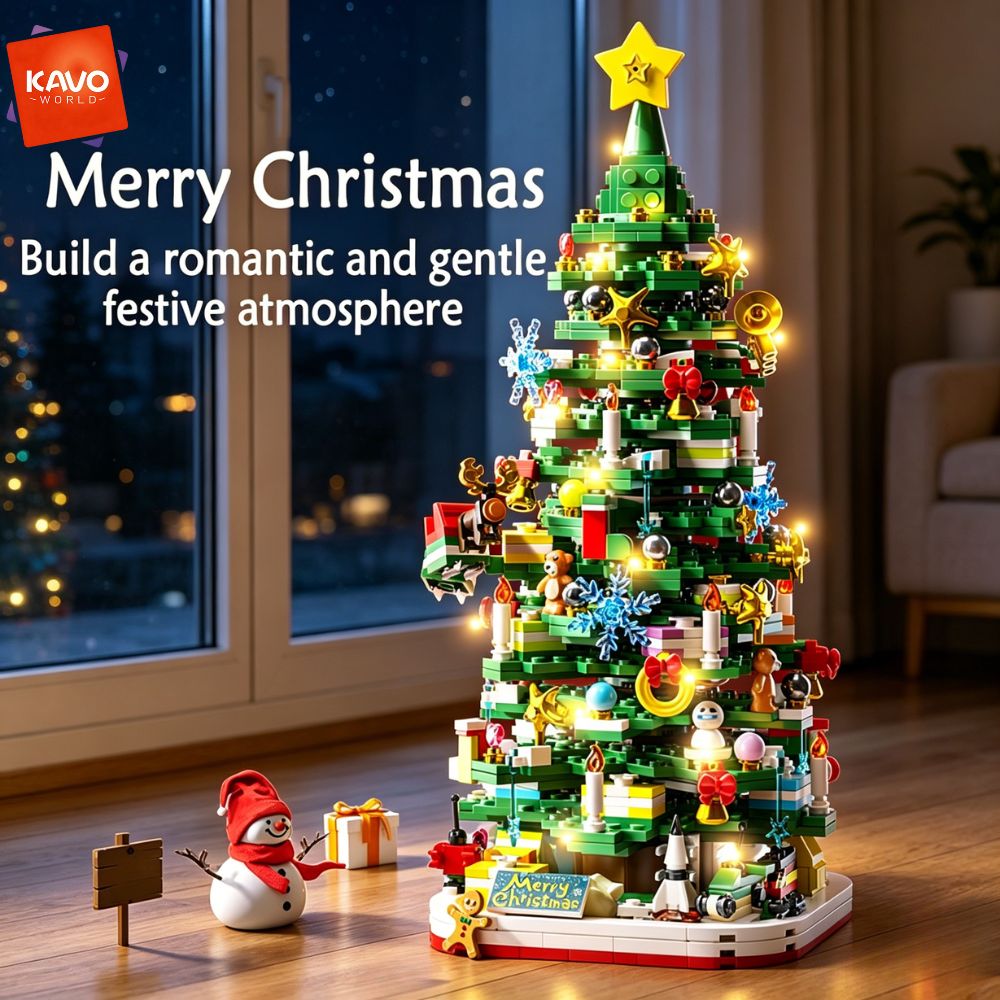 KAVOWORLD 1024pcs Christmas Tr - Home Office Setup Ideas review and price