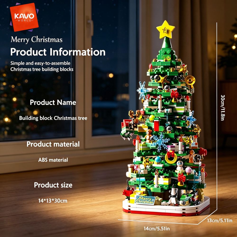 KAVOWORLD 1024pcs Christmas Tr - Home Office Setup Ideas review and price