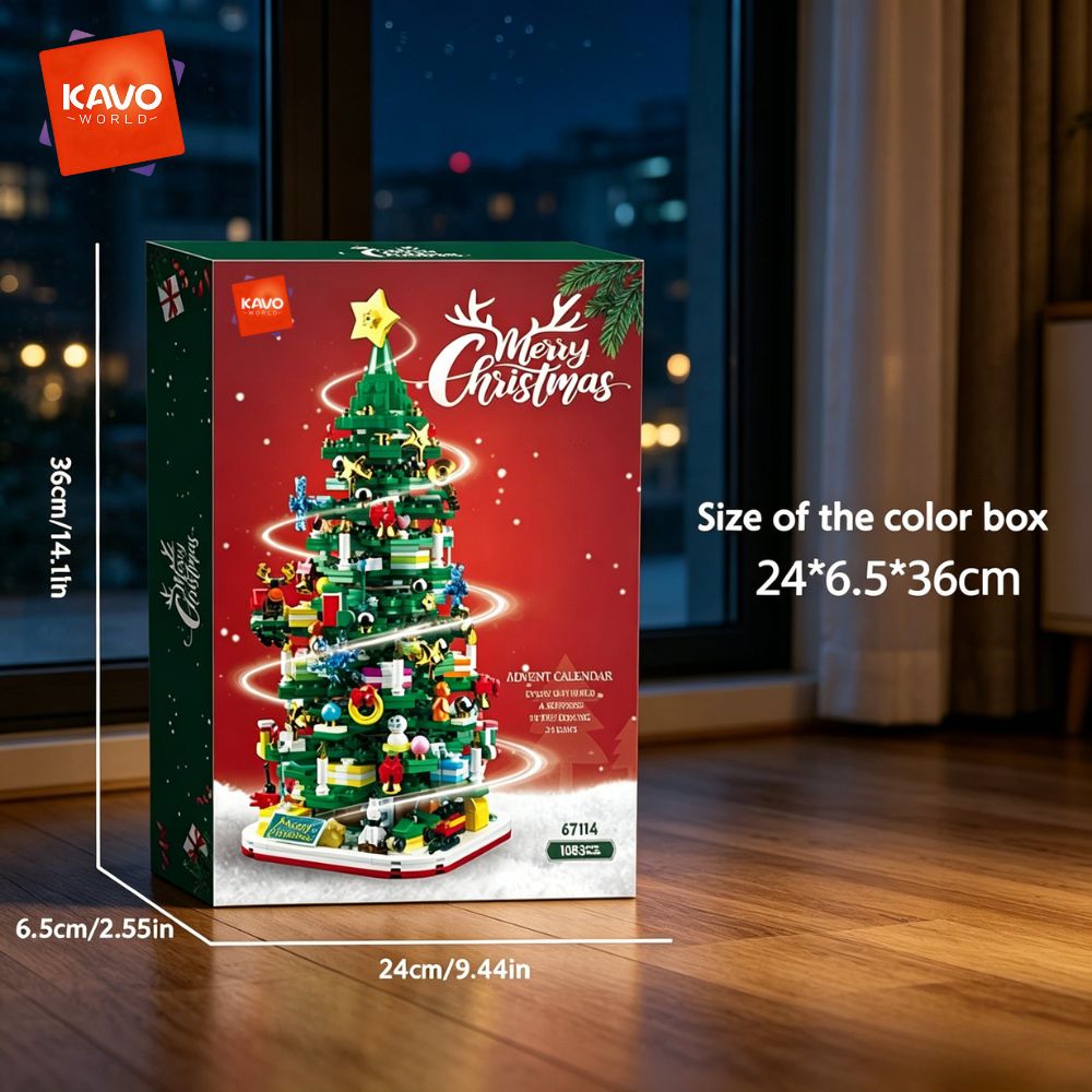 KAVOWORLD 1024pcs Christmas Tr - Home Office Setup Ideas review and price